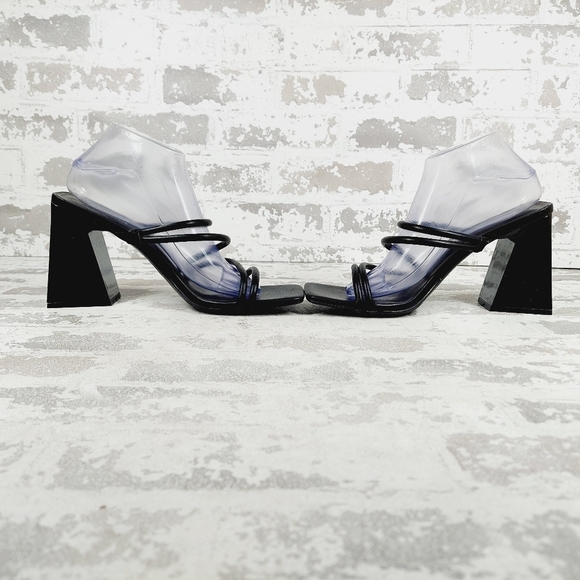 New Abound Austry Black Tubular Strappy Heeled Sandal F949 - Picture 7 of 12